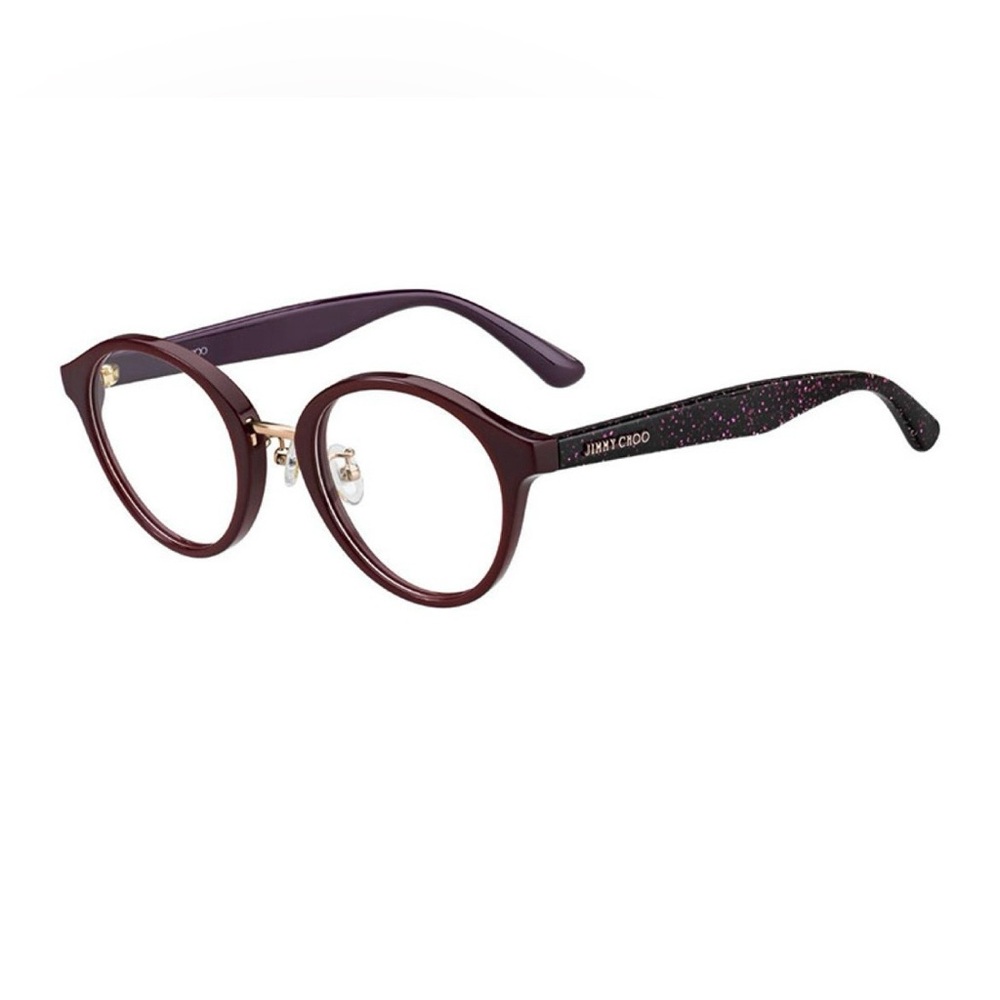 Jimmy Choo Burgundy Glitter Glasses (NWT)